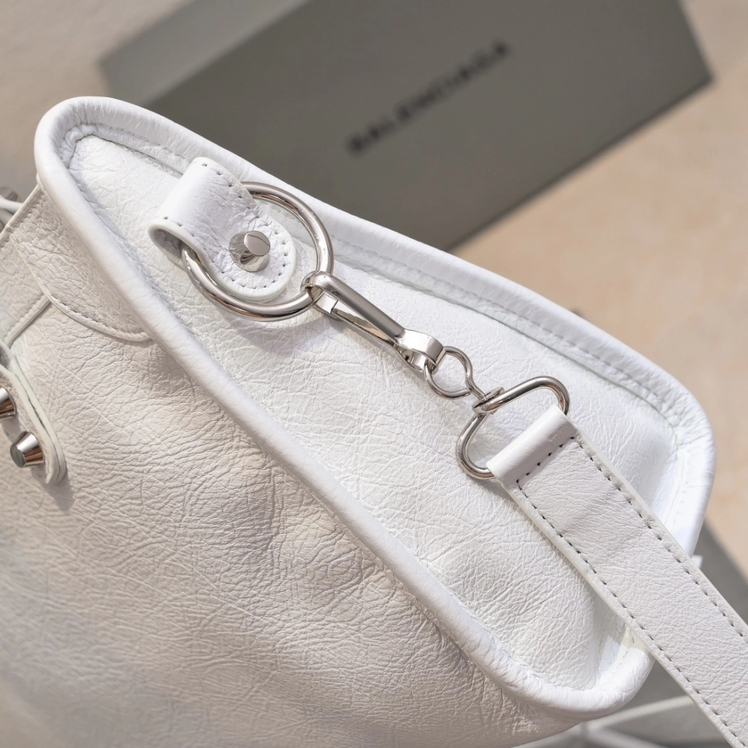 Comfortable Balenciaga 2024 Lie City Studded Motorcycle Bag 61019
