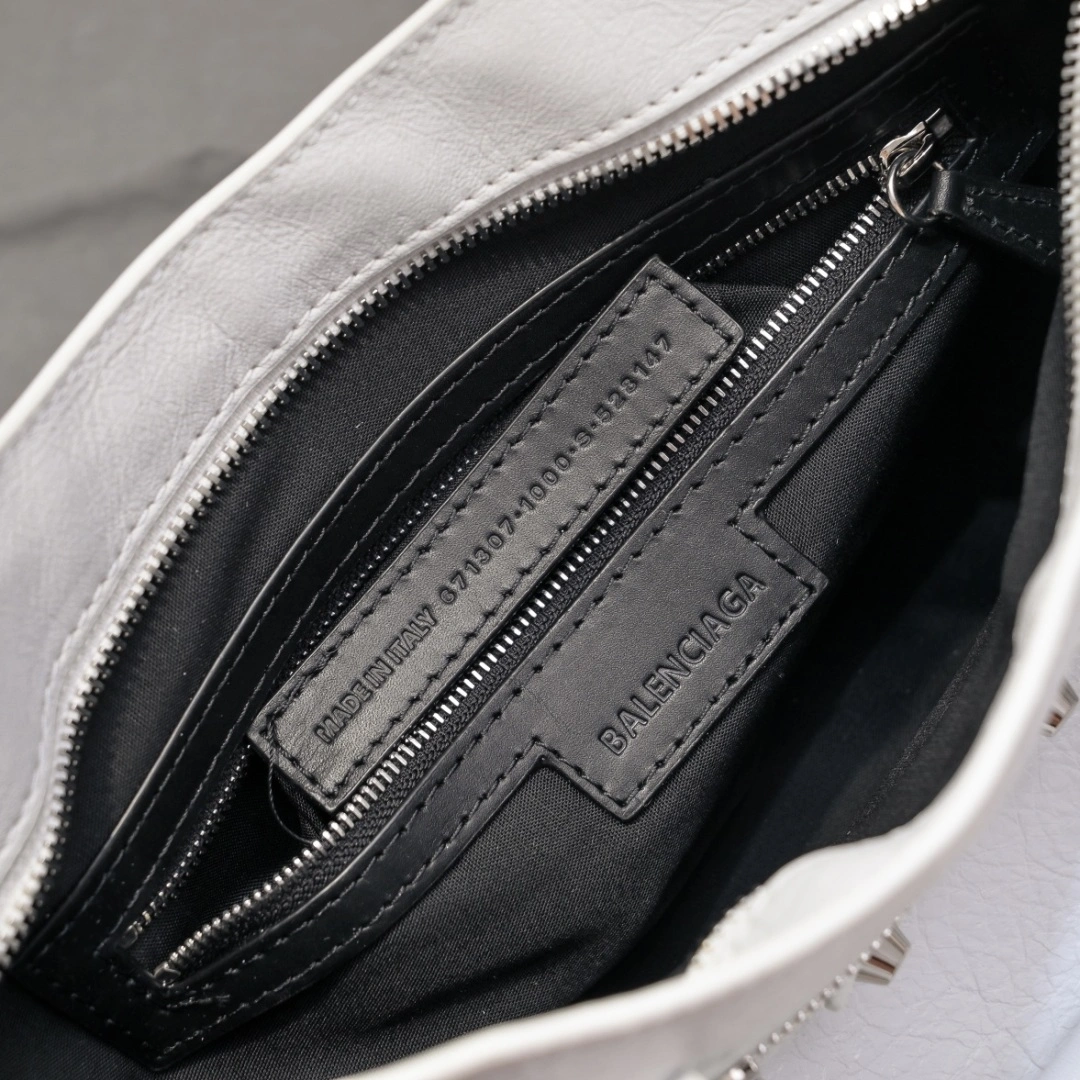 Comfortable Balenciaga 2024 Lie City Studded Motorcycle Bag 61019
