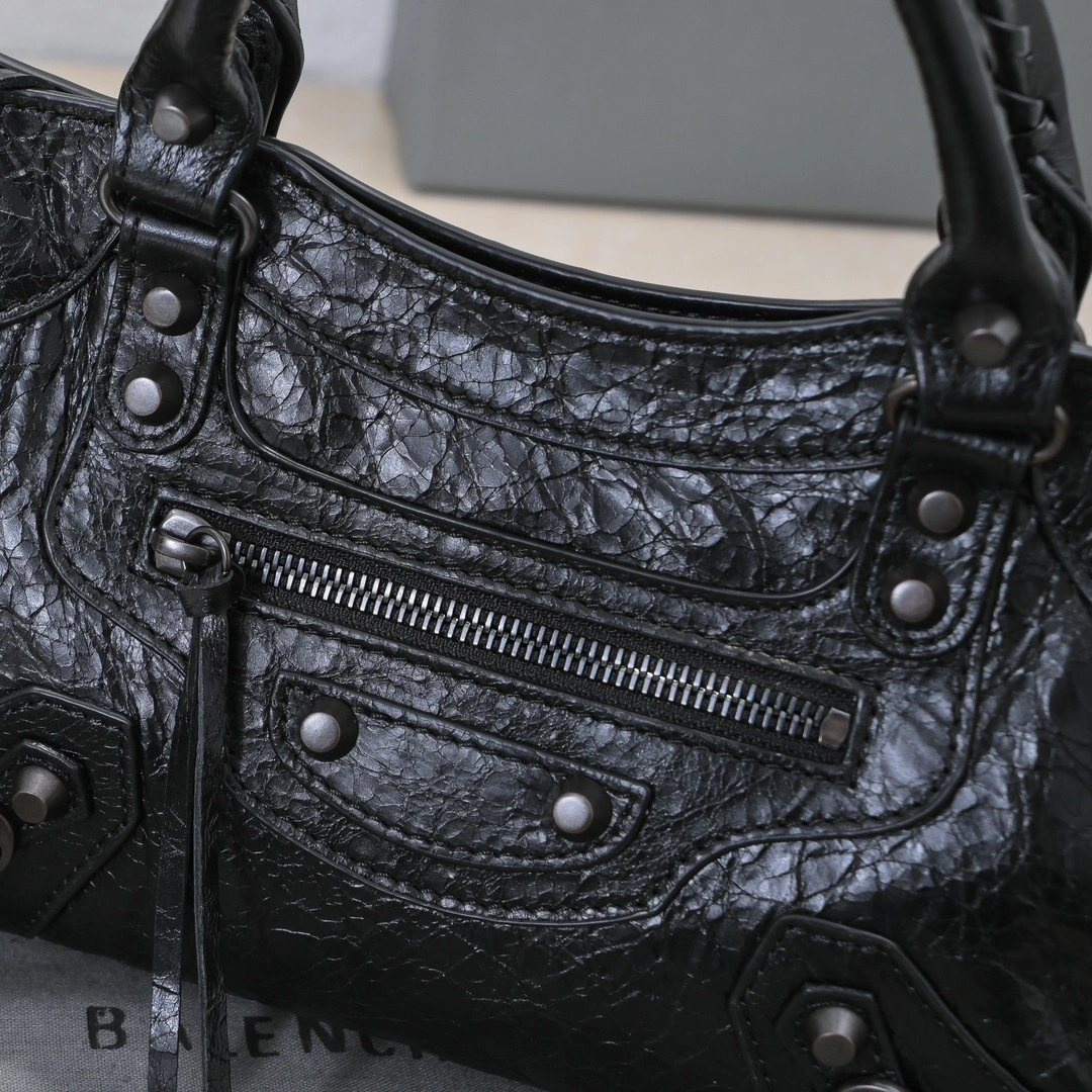 Balenciaga 2024 Lie City Studded Motorcycle Bag Bright 61007
