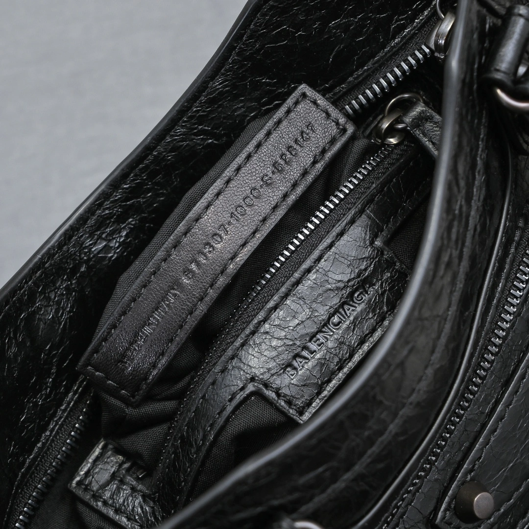 Balenciaga 2024 Lie City Studded Motorcycle Bag Bright 61007