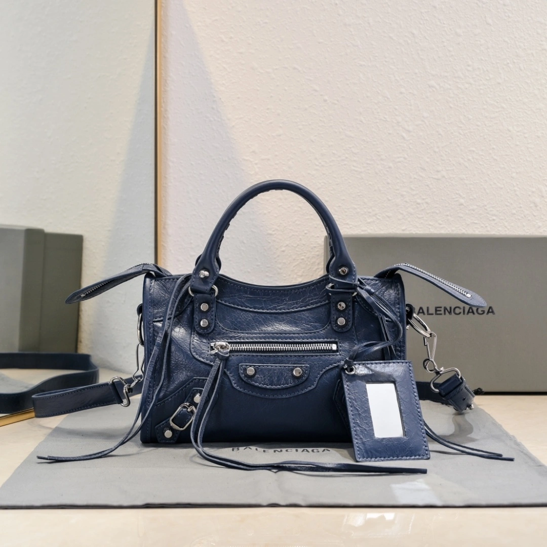 Balenciaga 2024 Lie City Studded Motorcycle Bag Efficient 61006