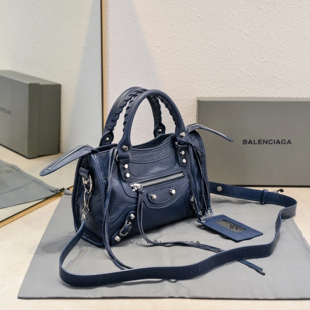 Balenciaga 2024 Lie City Studded Motorcycle Bag Efficient 61006