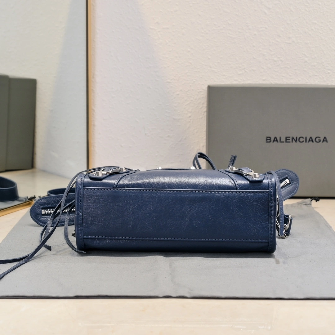 Balenciaga 2024 Lie City Studded Motorcycle Bag Efficient 61006