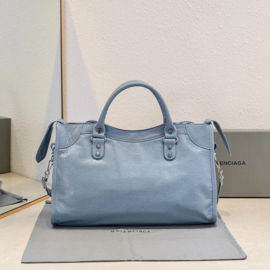 Balenciaga 2024 Lie City Vintage Motorcycle Bag Chic 61038