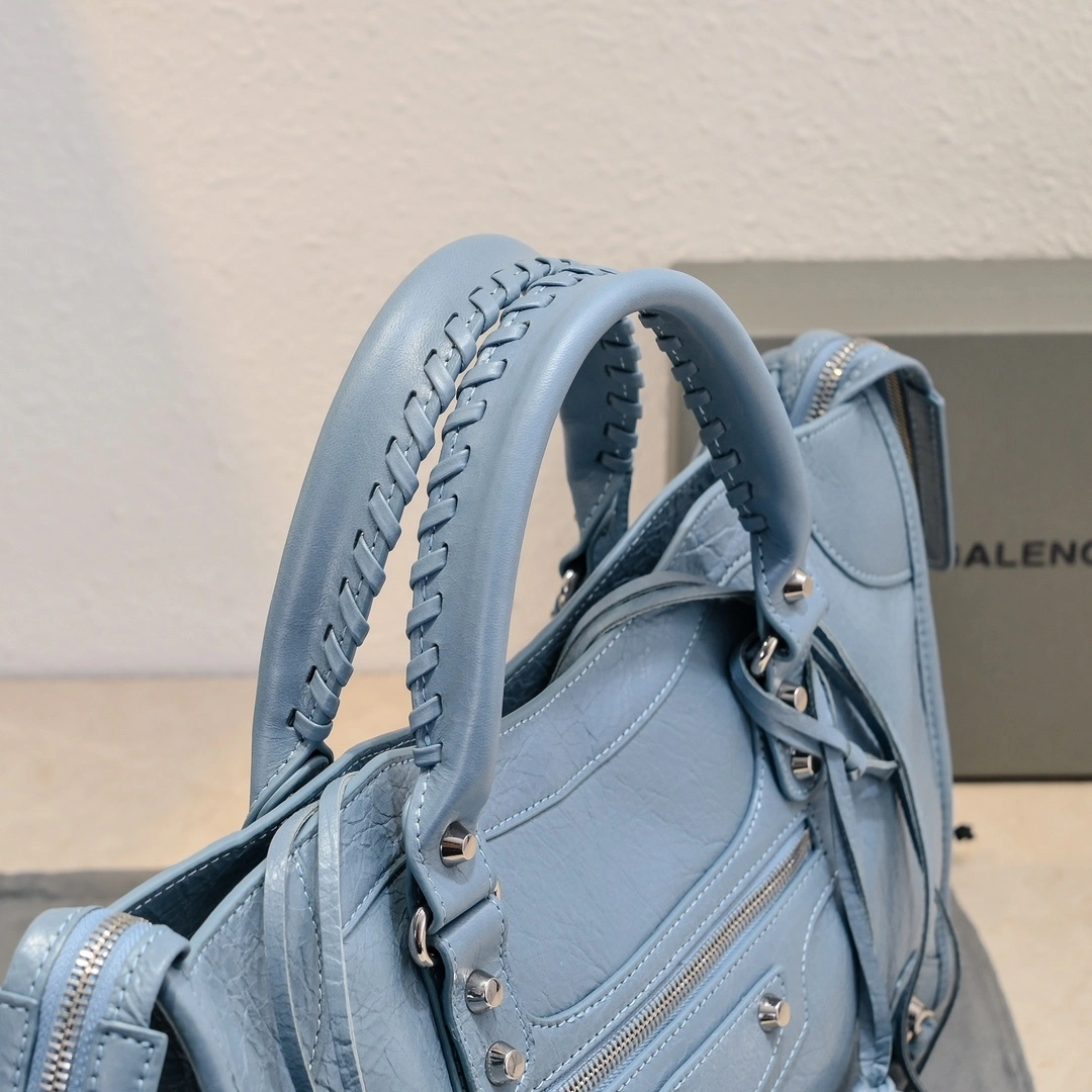 Balenciaga 2024 Lie City Vintage Motorcycle Bag Chic 61038