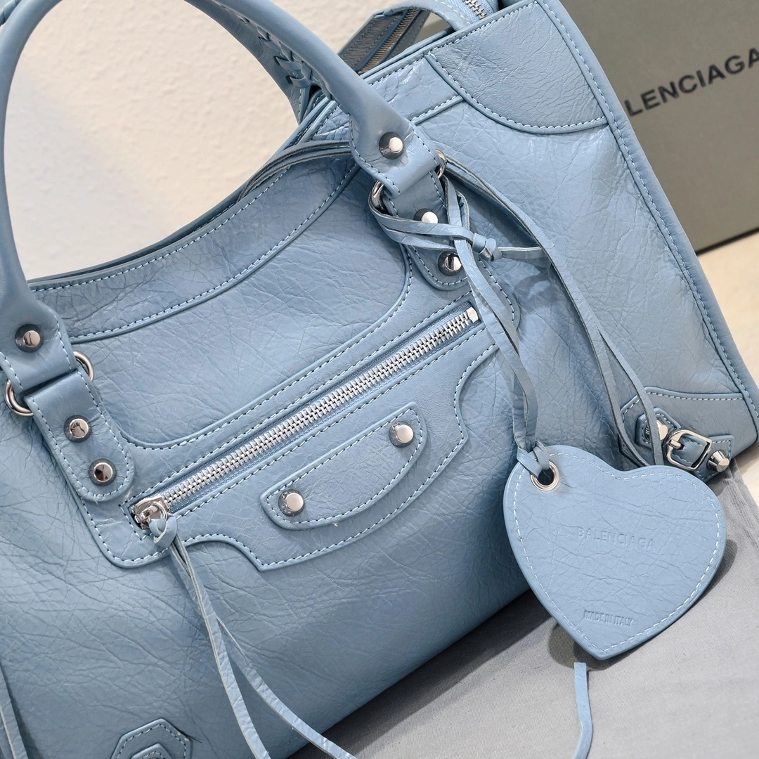 Balenciaga 2024 Lie City Vintage Motorcycle Bag Chic 61038