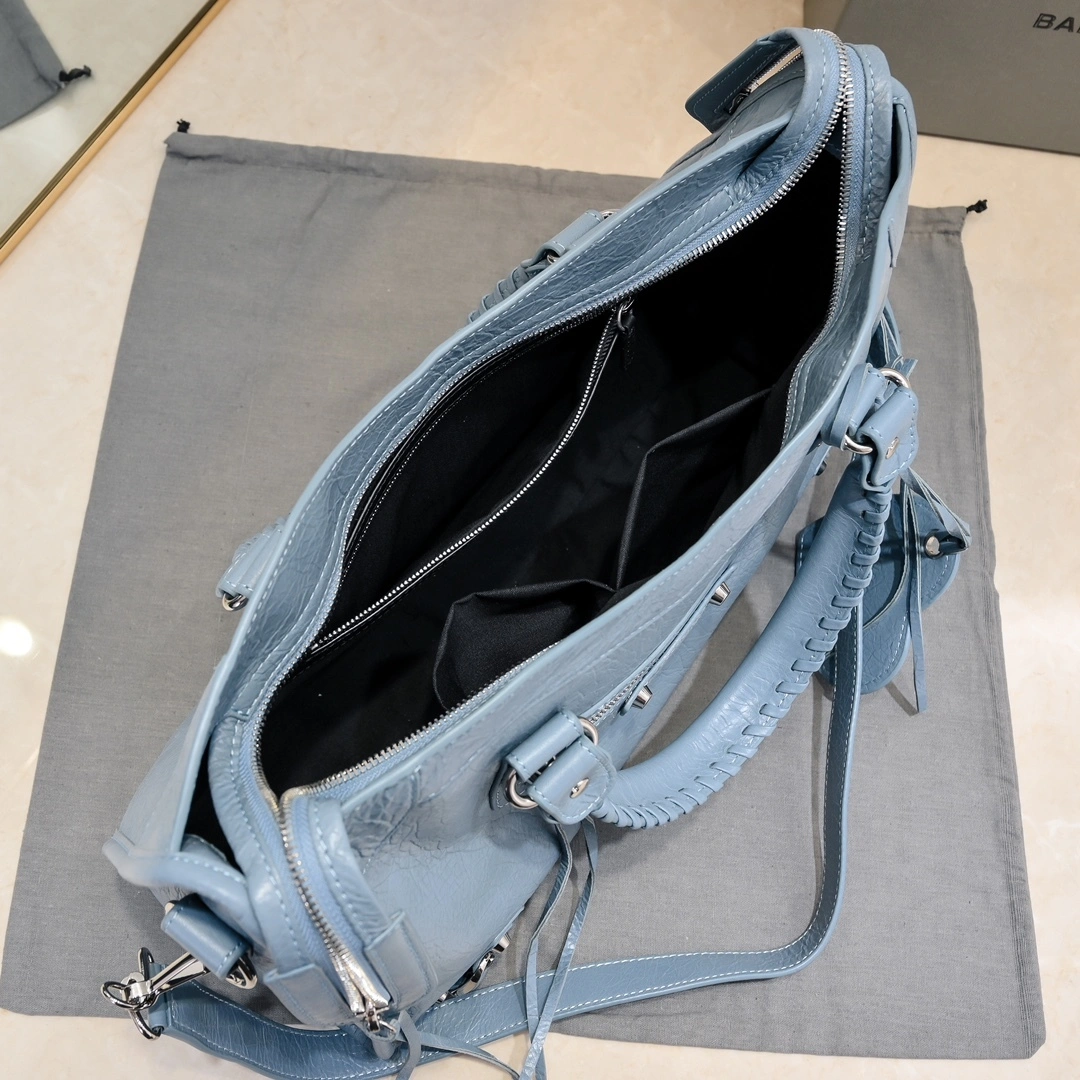 Balenciaga 2024 Lie City Vintage Motorcycle Bag Chic 61038