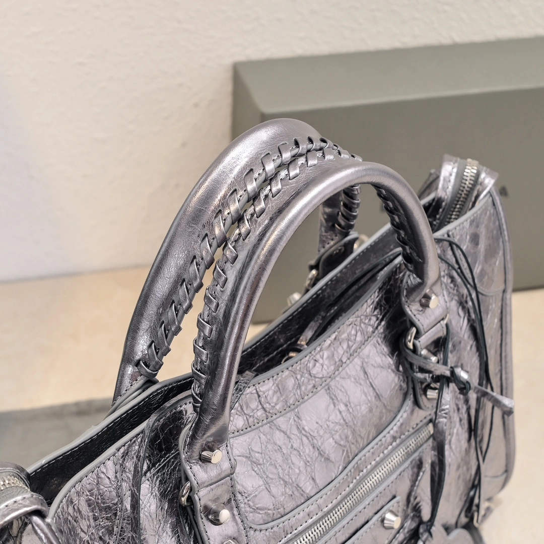 Balenciaga 2024 Lie City Vintage Motorcycle Bag Efficient 61078