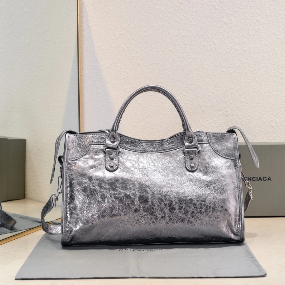Balenciaga 2024 Lie City Vintage Motorcycle Bag Efficient 61078