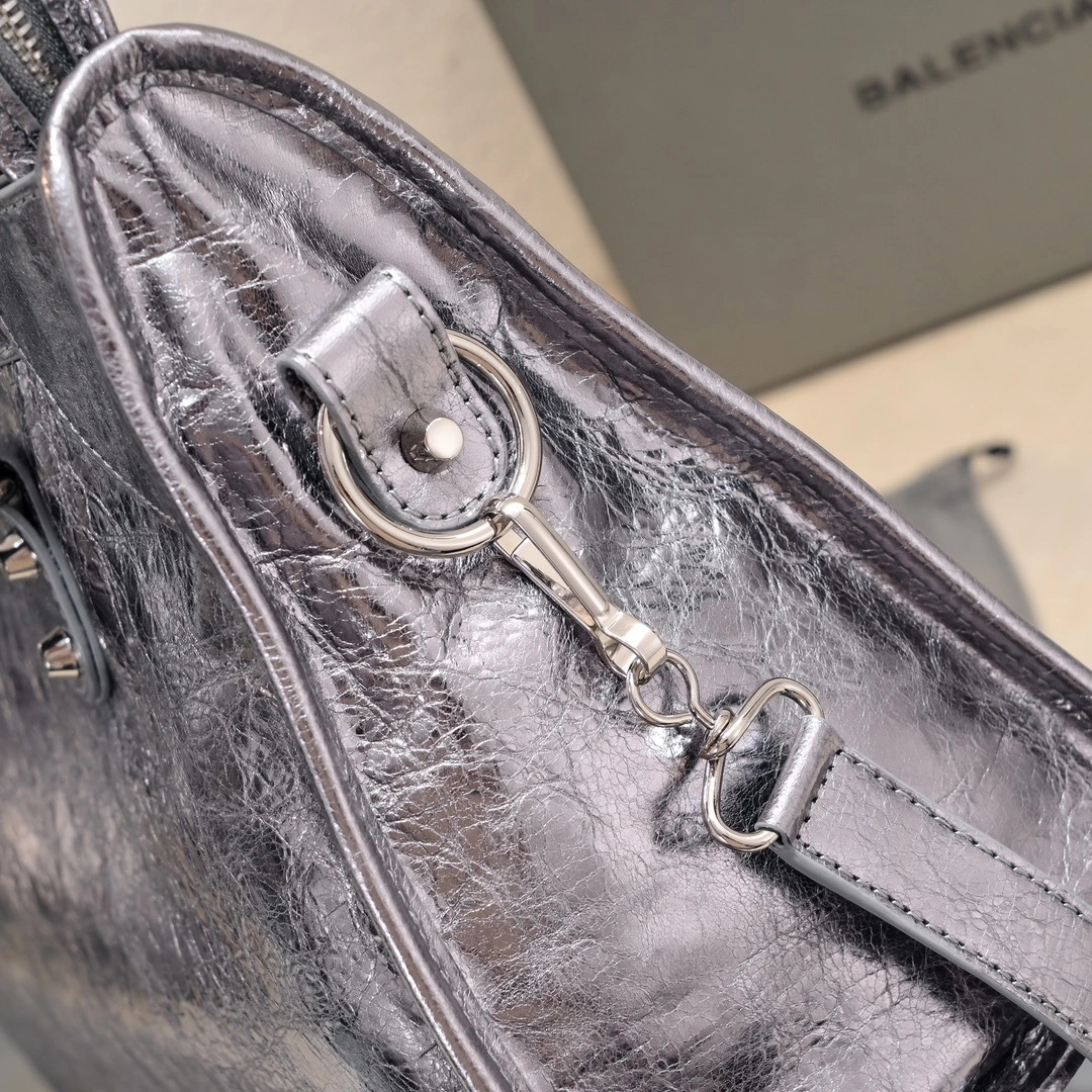 Balenciaga 2024 Lie City Vintage Motorcycle Bag Efficient 61078