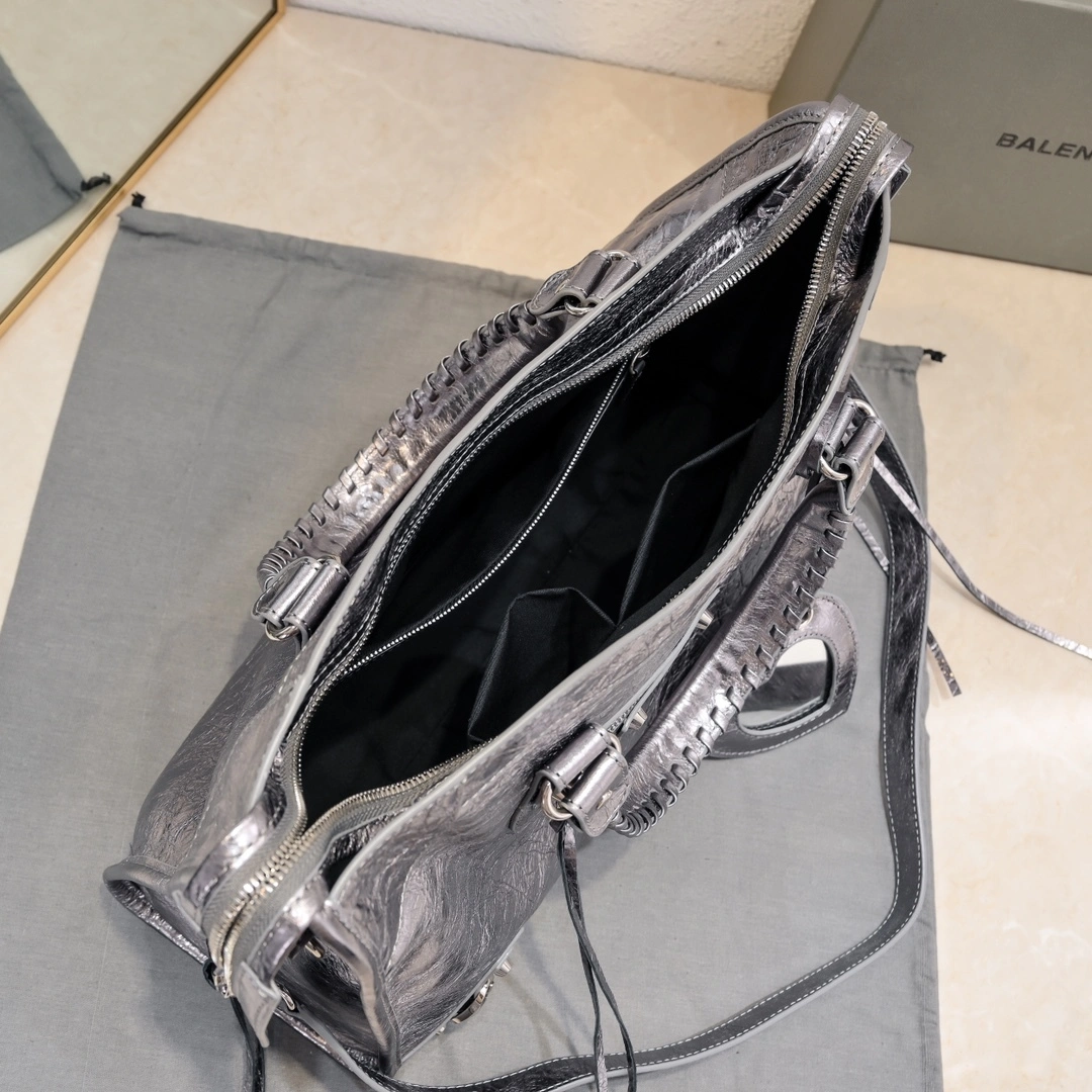 Balenciaga 2024 Lie City Vintage Motorcycle Bag Efficient 61078
