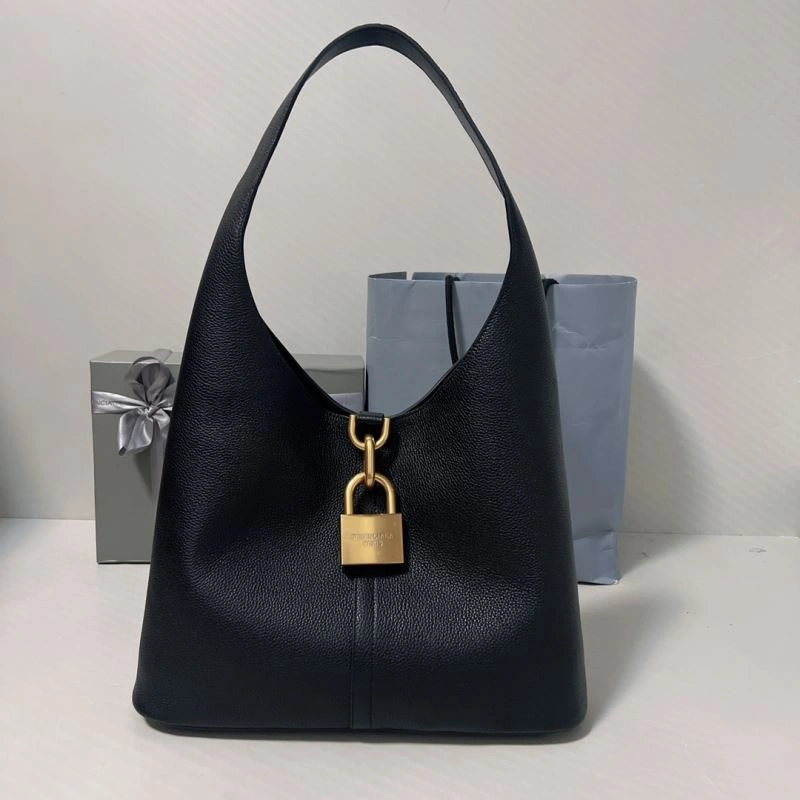 Resilient Balenciaga 2024 Lock Ornament  Hobo Bag 70061