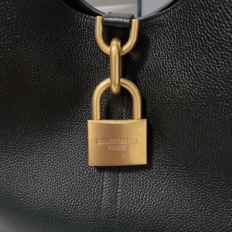 Resilient Balenciaga 2024 Lock Ornament  Hobo Bag 70061