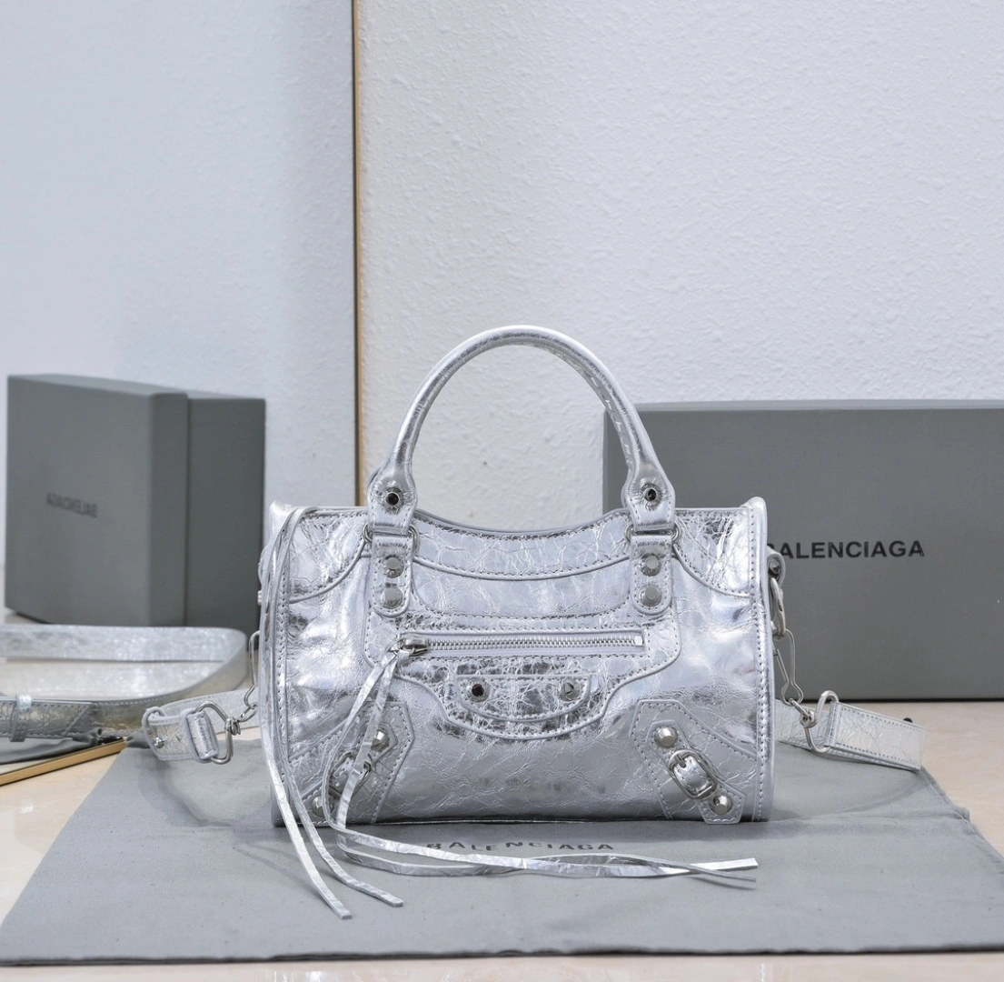 Balenciaga 2024 Retro  City Motorcycle Bag Compact 60999