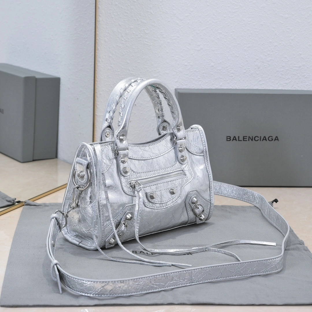 Balenciaga 2024 Retro  City Motorcycle Bag Compact 60999