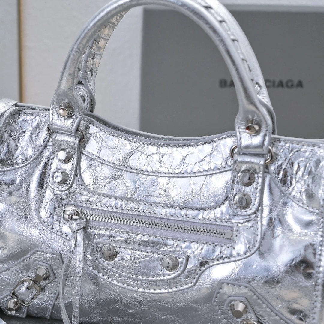Balenciaga 2024 Retro  City Motorcycle Bag Compact 60999