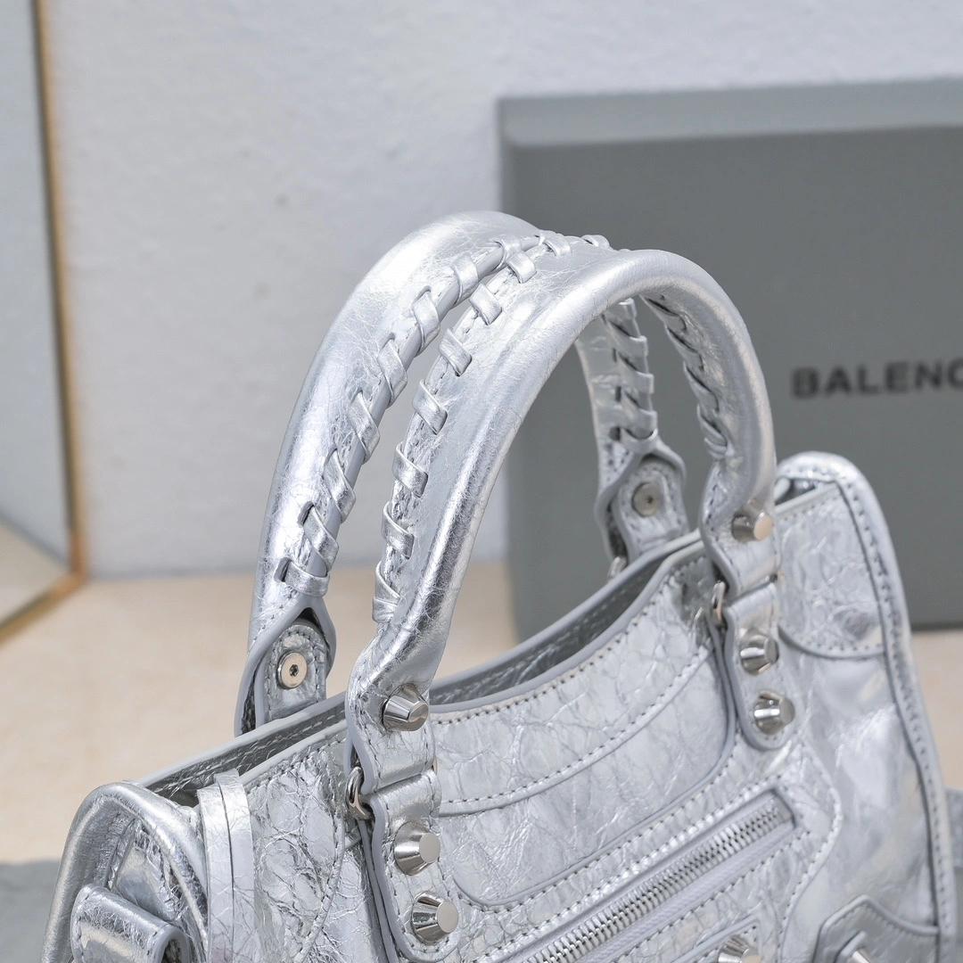Balenciaga 2024 Retro  City Motorcycle Bag Compact 60999
