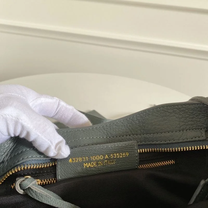 Balenciaga Antique Gold Studded Goat Leather Motorcycle Bag -Balenciaga Trendy 38316