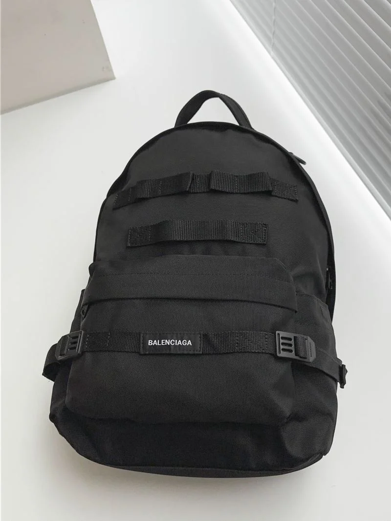 Balenciaga Army Black Waterproof Nylon Multi-Use Backpack NewStyle 38329