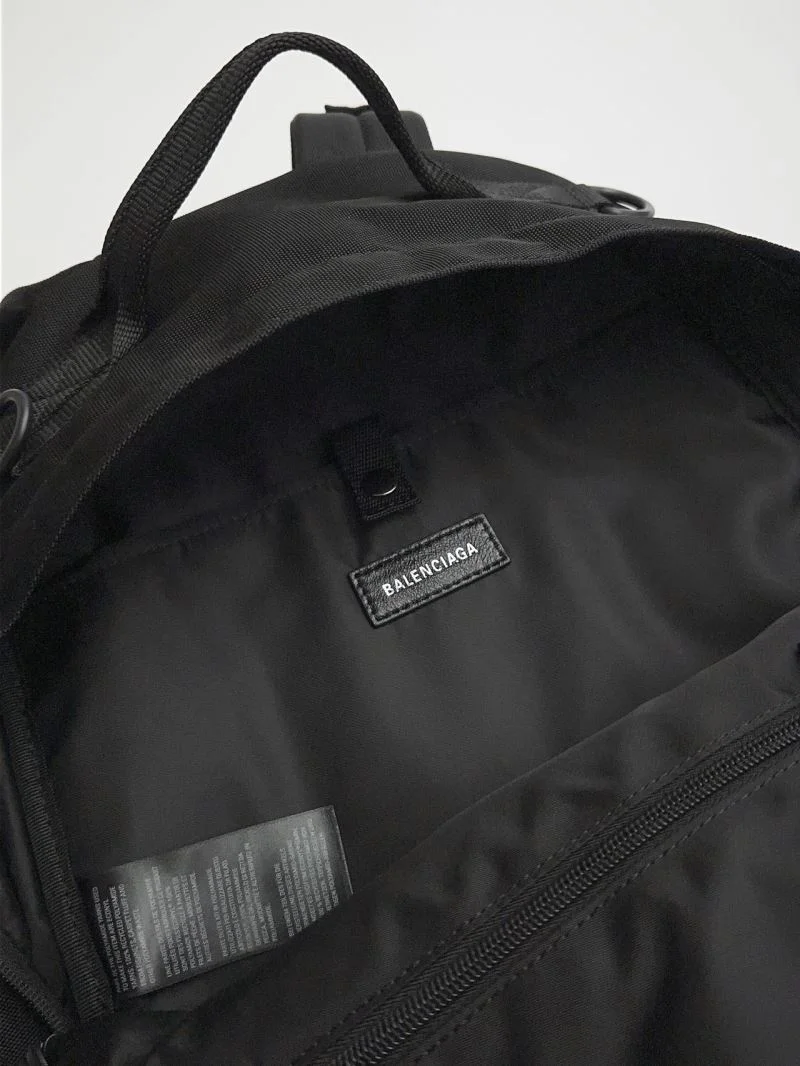 Balenciaga Army Black Waterproof Nylon Multi-Use Backpack NewStyle 38329