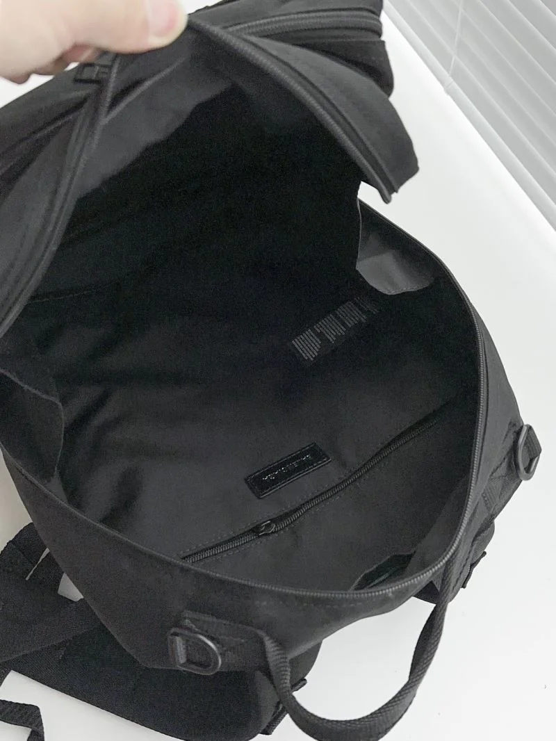 BestValue Balenciaga Army SPACE Black Nylon Multi-Compartment Backpack 38324