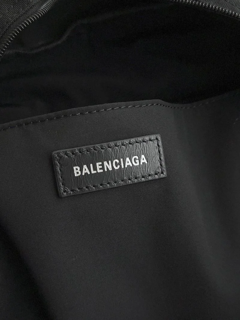 BestValue Balenciaga Army SPACE Black Nylon Multi-Compartment Backpack 38324