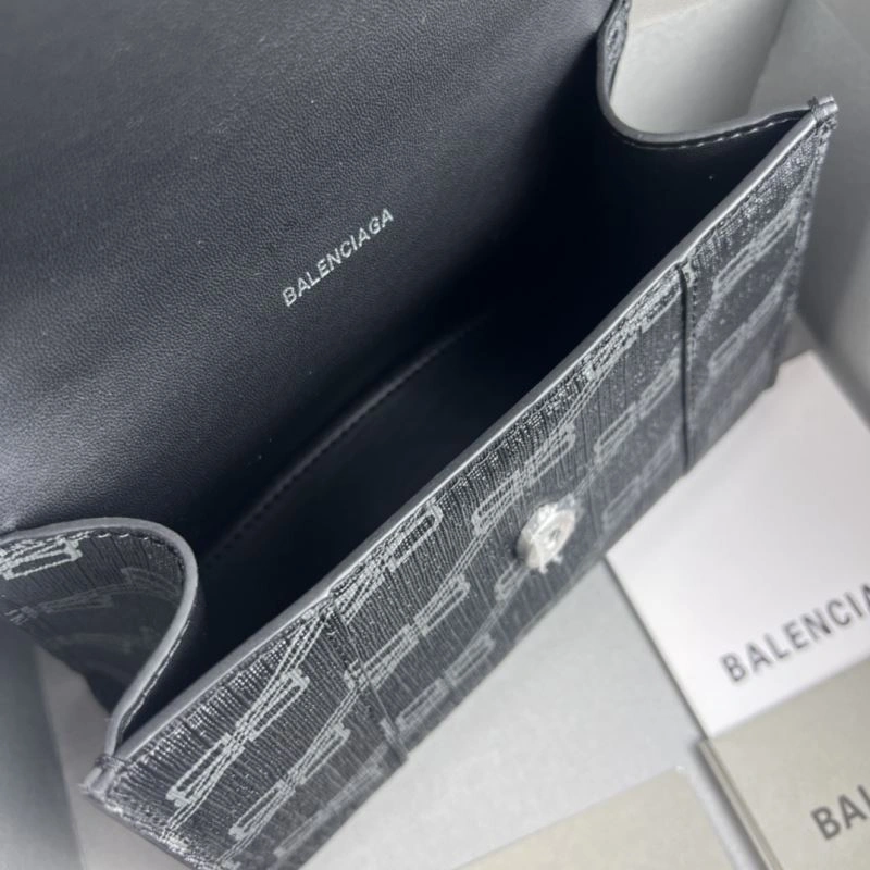 Balenciaga BB Monogram Hourglass Bag in Old Flower Black Original 78675