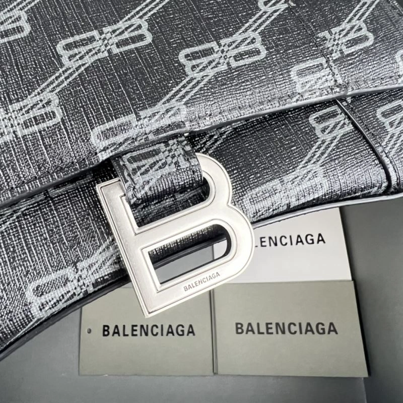 TechFriendly Balenciaga BB Monogram Hourglass Bag in Old Flower Brown 78695