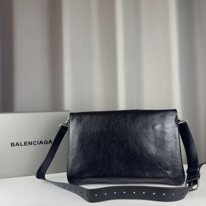 HighQuality Balenciaga BB  Large Black Underarm Bag with Chain Strap 75260
