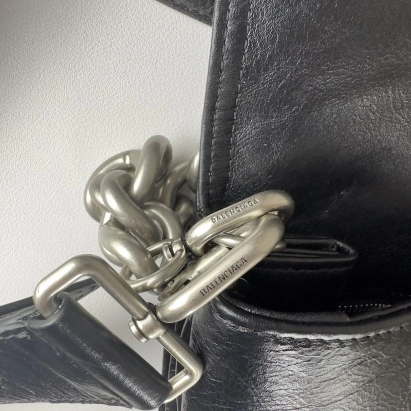 HighQuality Balenciaga BB  Large Black Underarm Bag with Chain Strap 75260