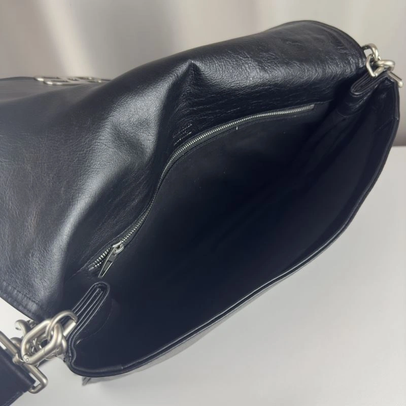 HighQuality Balenciaga BB  Large Black Underarm Bag with Chain Strap 75260
