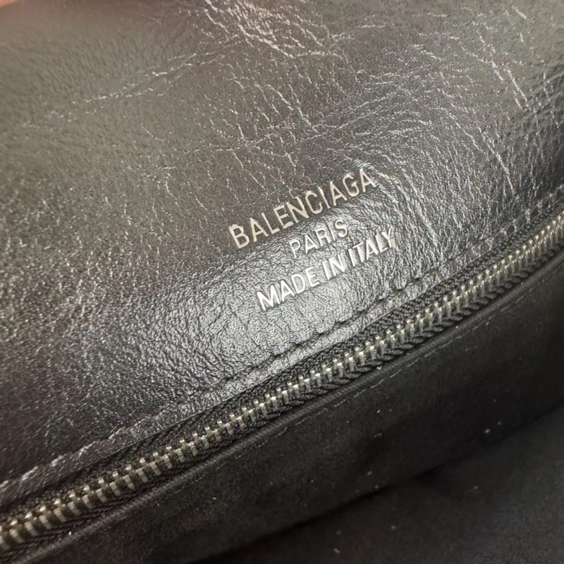 HighQuality Balenciaga BB  Large Black Underarm Bag with Chain Strap 75260