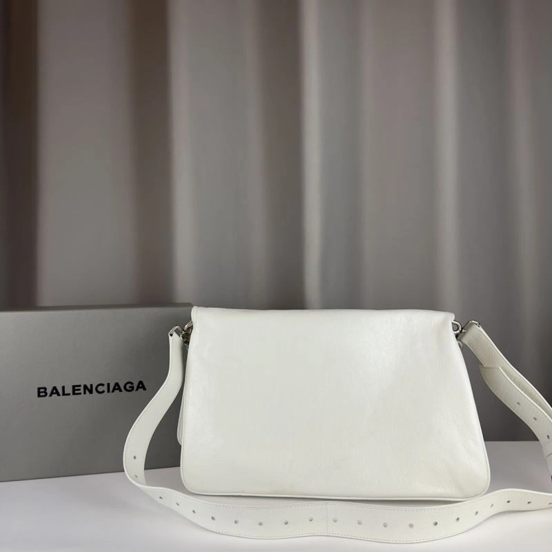 Balenciaga BB  Large White Underarm Chain Bag - Model UrbanChic 75258