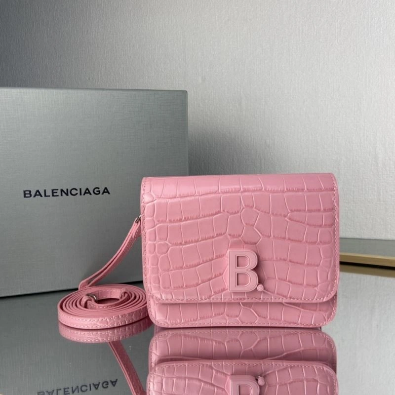 DailyWear Balenciaga Barbie Pink Crocodile Big B Tofu Bag 78324