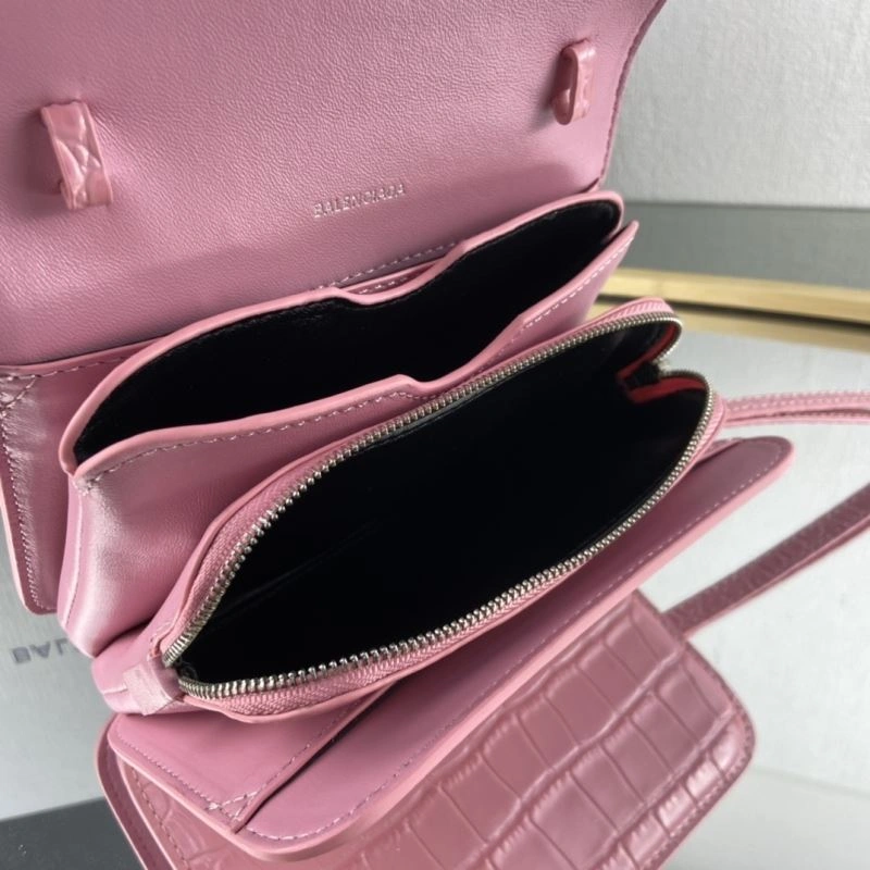 DailyWear Balenciaga Barbie Pink Crocodile Big B Tofu Bag 78324