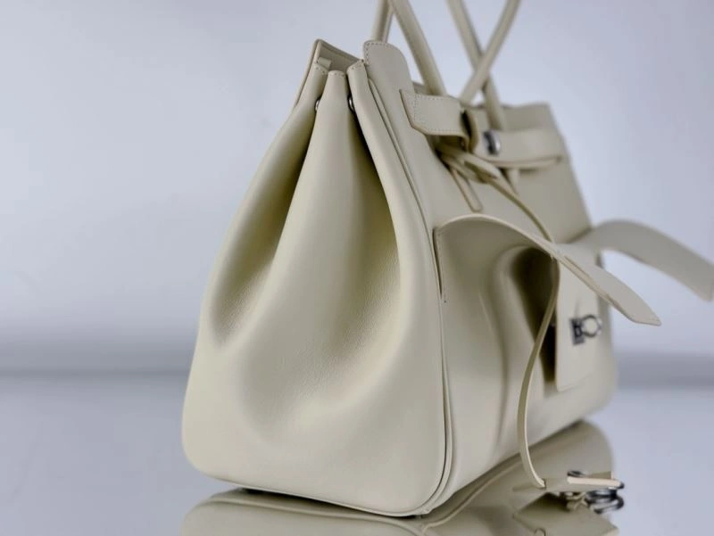 Balenciaga Bel-Air Oversized  Calfskin Bag with Square Lock RelaxedFit 67010