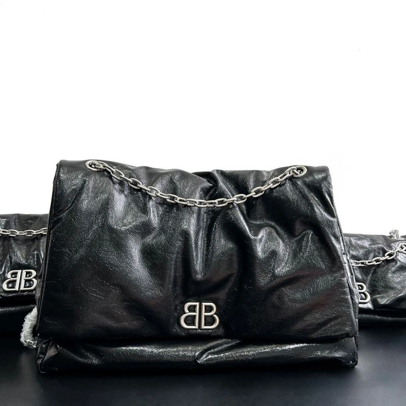 Balenciaga Big Black Silver Monaco  Calfskin Bag - Fashion Essential Affordable 66973