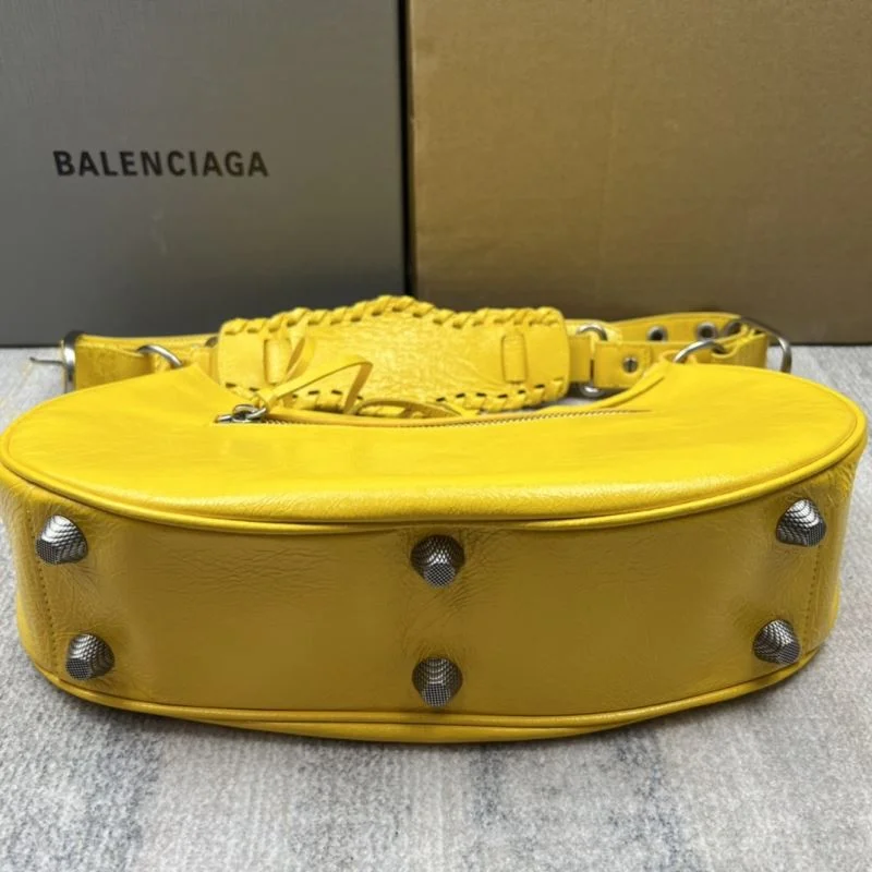 Balenciaga Big Yellow  Half-Moon Motorcycle Dumpling Bag WellDesigned 38354