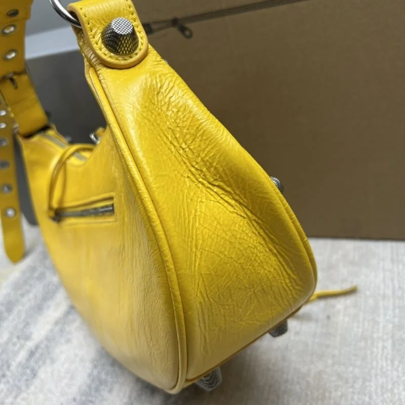 Balenciaga Big Yellow  Half-Moon Motorcycle Dumpling Bag WellDesigned 38354