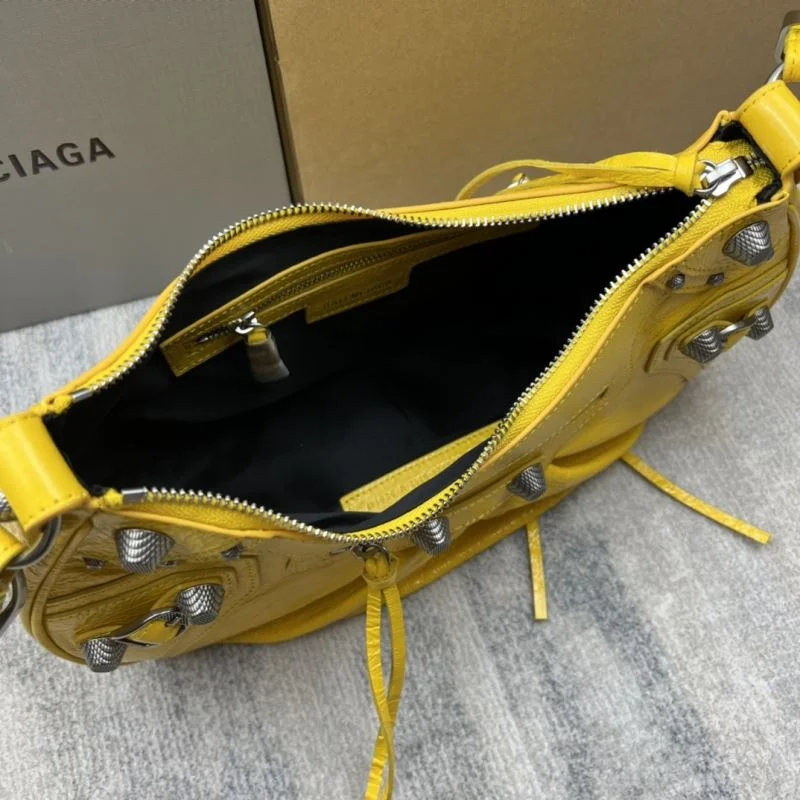 Balenciaga Big Yellow  Half-Moon Motorcycle Dumpling Bag WellDesigned 38354