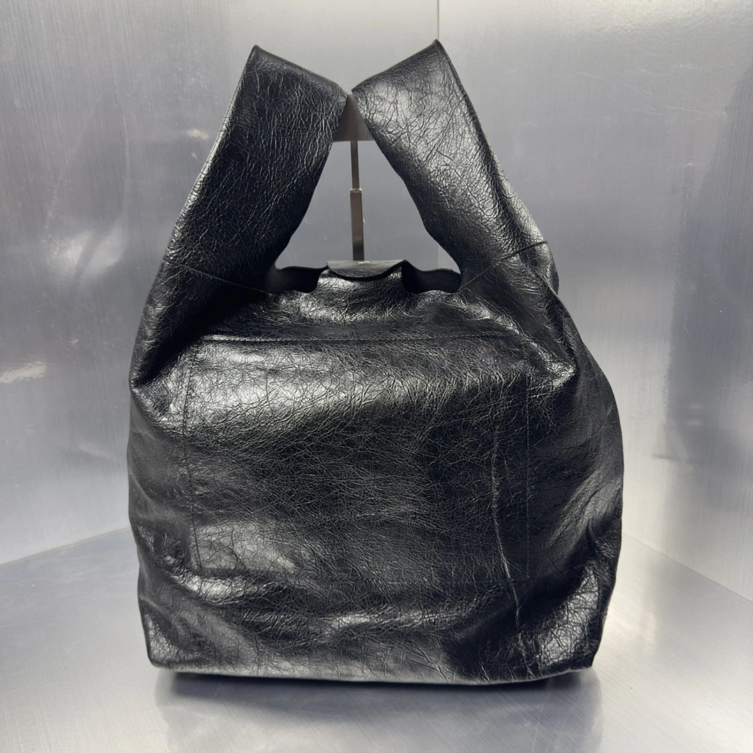 Original Balenciaga Cagole Edgy Motorcycle Vest Shopping Bag 61076