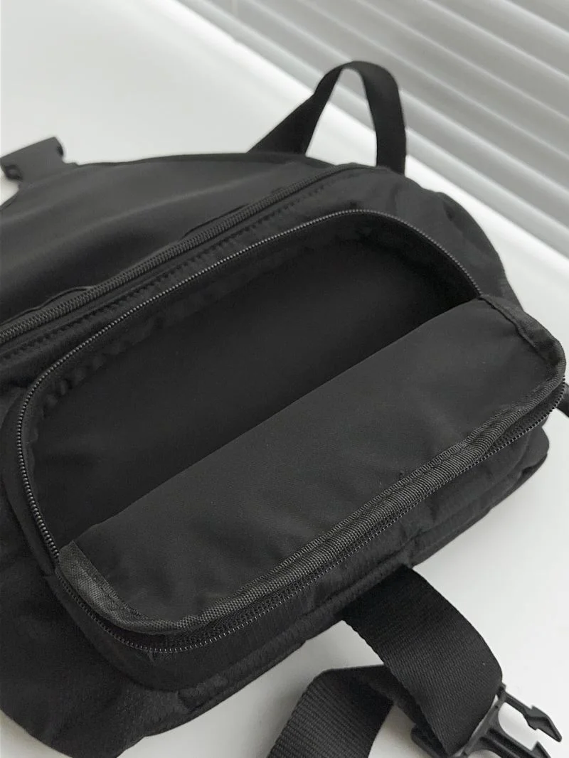 ComfortFit Balenciaga Checkered Nylon Flap Buckle Waist Chest Bag 38220
