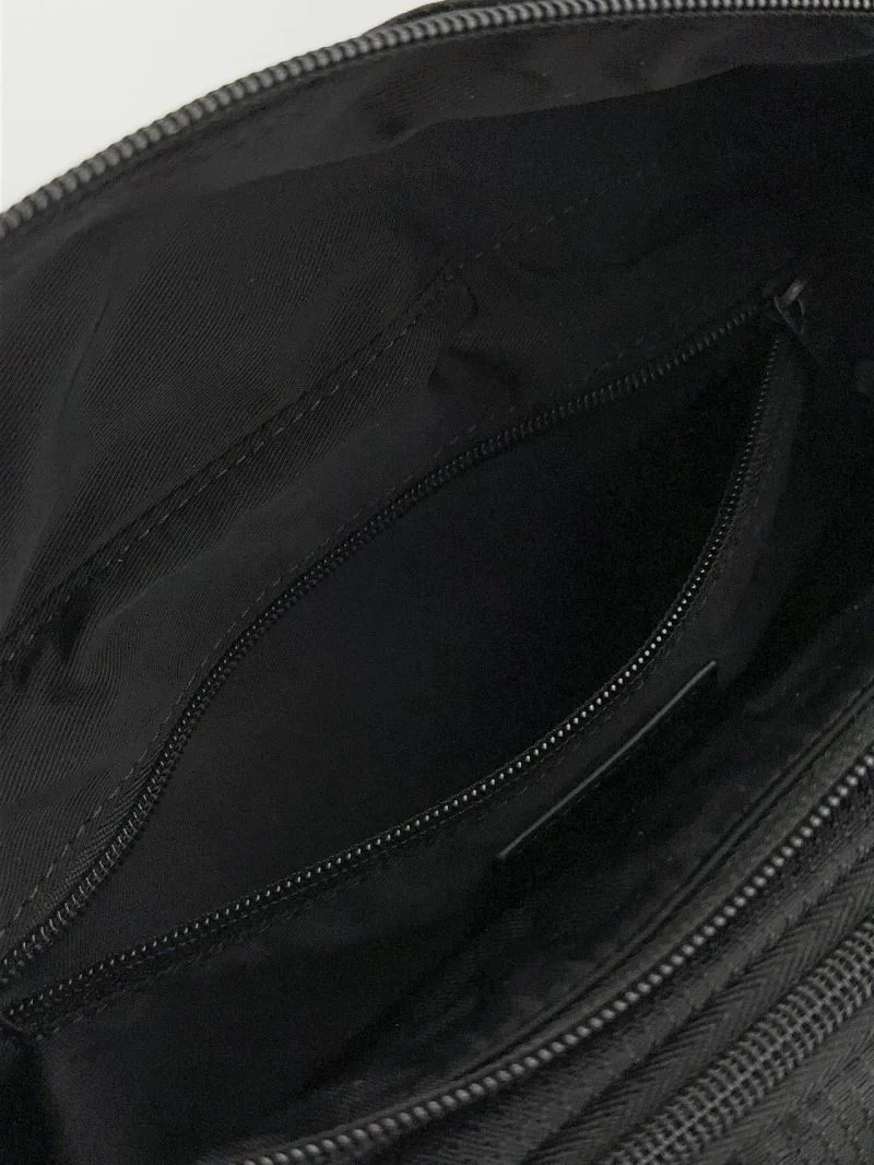 ComfortFit Balenciaga Checkered Nylon Flap Buckle Waist Chest Bag 38220