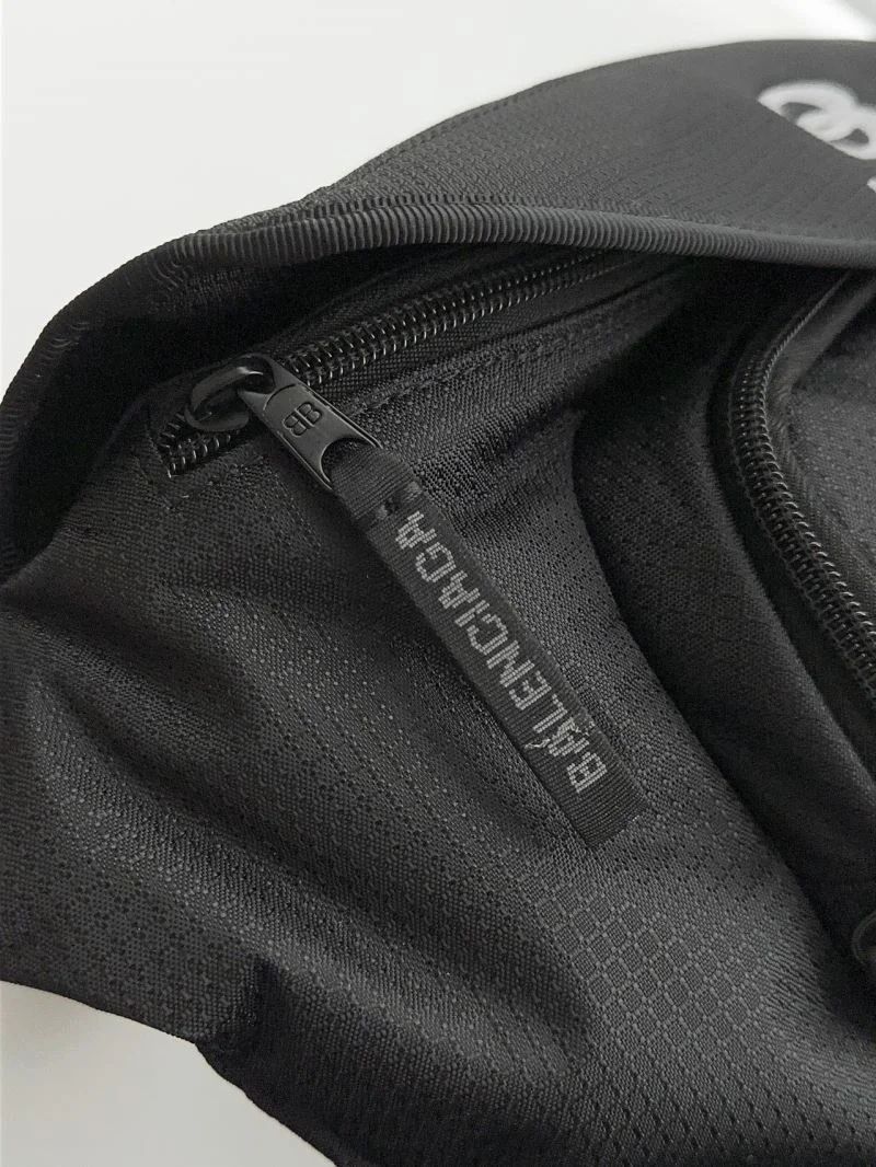 ComfortFit Balenciaga Checkered Nylon Flap Buckle Waist Chest Bag 38220