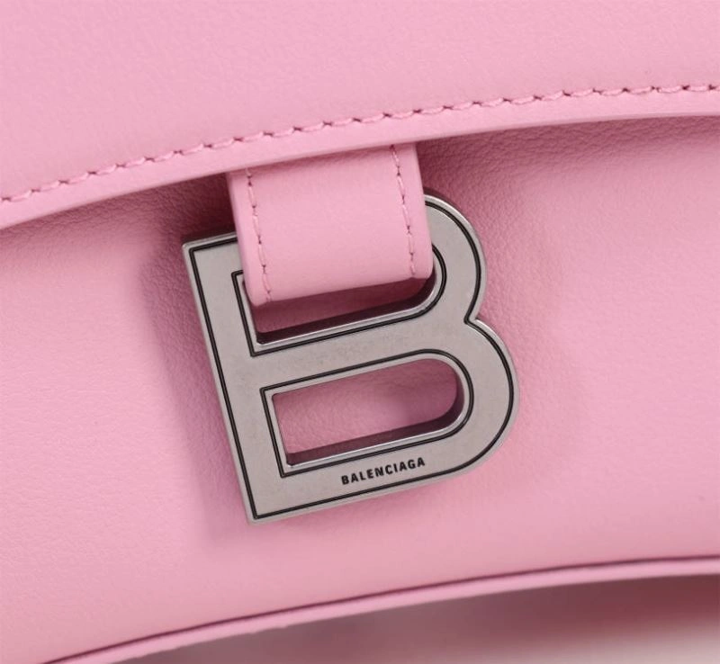 Seasonal Balenciaga Cherry Blossom Hourglass Bag - Iconic Arc Design in Small Size 75304