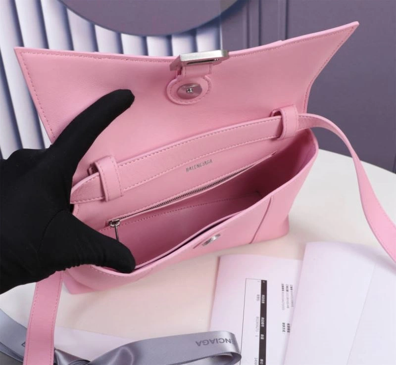 Seasonal Balenciaga Cherry Blossom Hourglass Bag - Iconic Arc Design in Small Size 75304