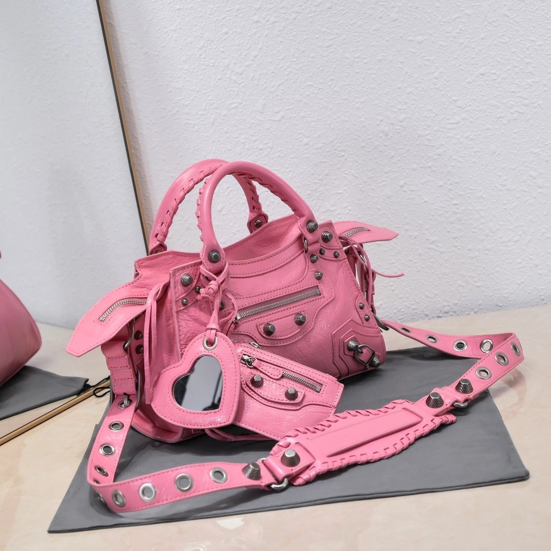 ZeroBulk Balenciaga Cherry Blossom Neo Cagole Motorcycle Bag 60982