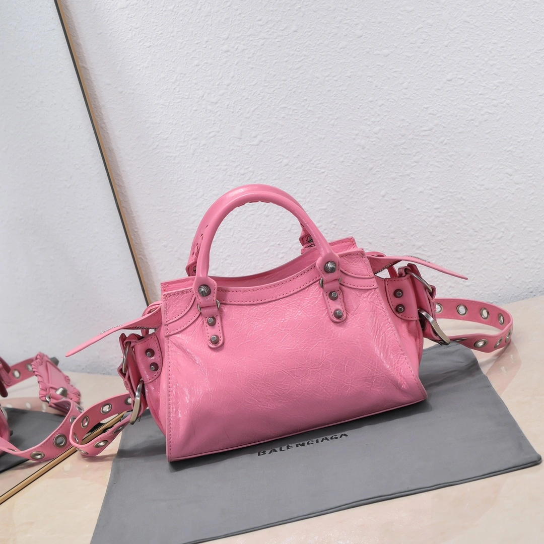 ZeroBulk Balenciaga Cherry Blossom Neo Cagole Motorcycle Bag 60982