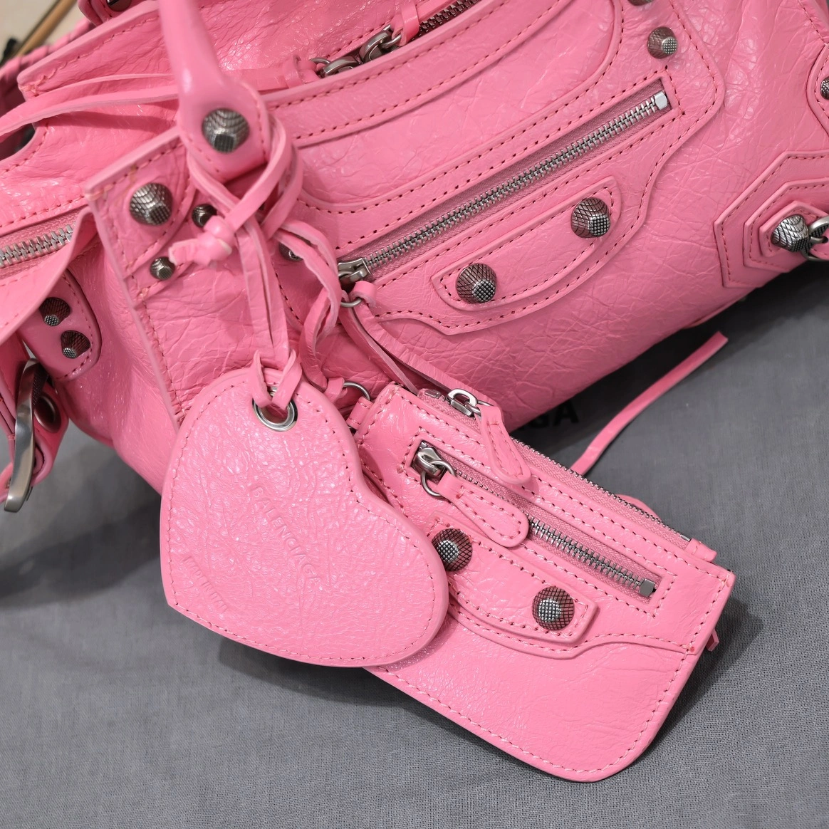 ZeroBulk Balenciaga Cherry Blossom Neo Cagole Motorcycle Bag 60982