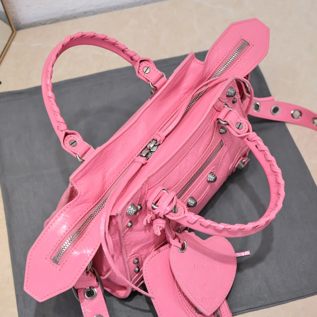 ZeroBulk Balenciaga Cherry Blossom Neo Cagole Motorcycle Bag 60982